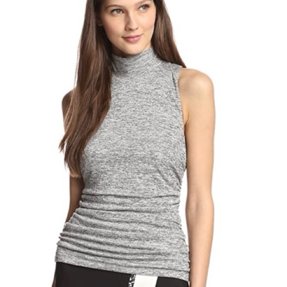 Elizabeth and James Grey Turtle Neck Tank Size XS